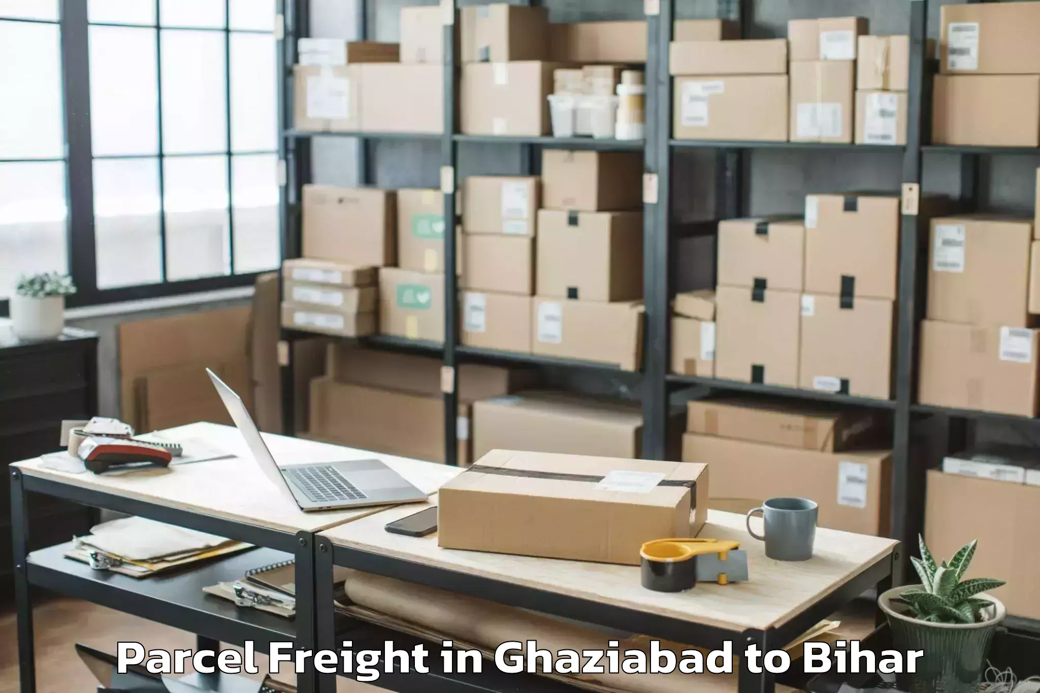 Book Ghaziabad to Bagaha Parcel Freight Online